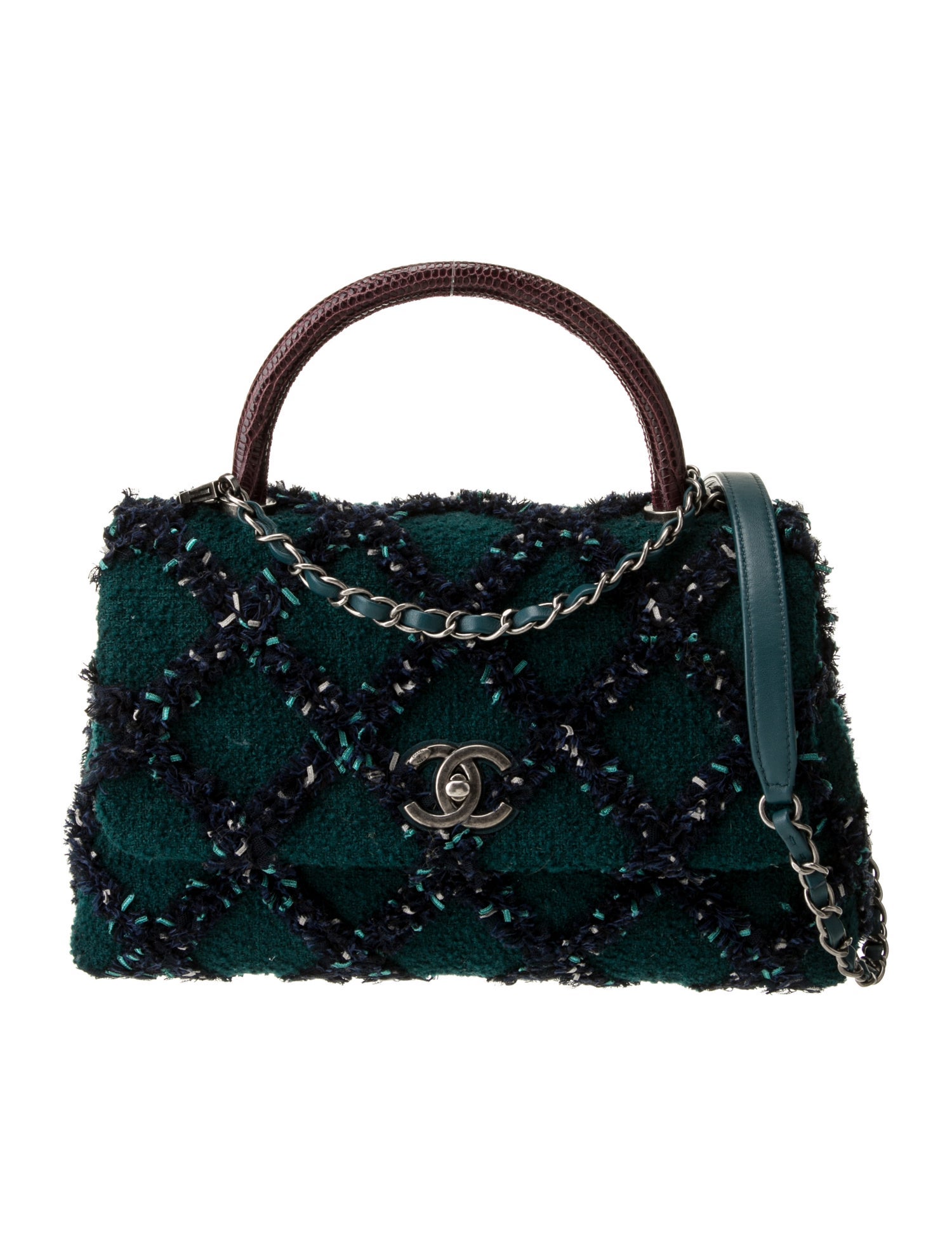 Chanel Small Tweed Coco Handle Bag