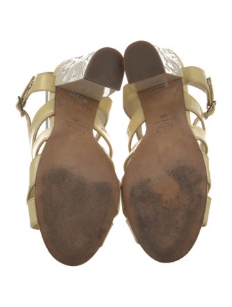 Chanel 2016 Interlocking CC Logo Sandals