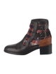 Chanel Interlocking CC Logo Tweed Combat Boots