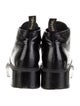 Chanel Interlocking CC Logo Leather Combat Boots