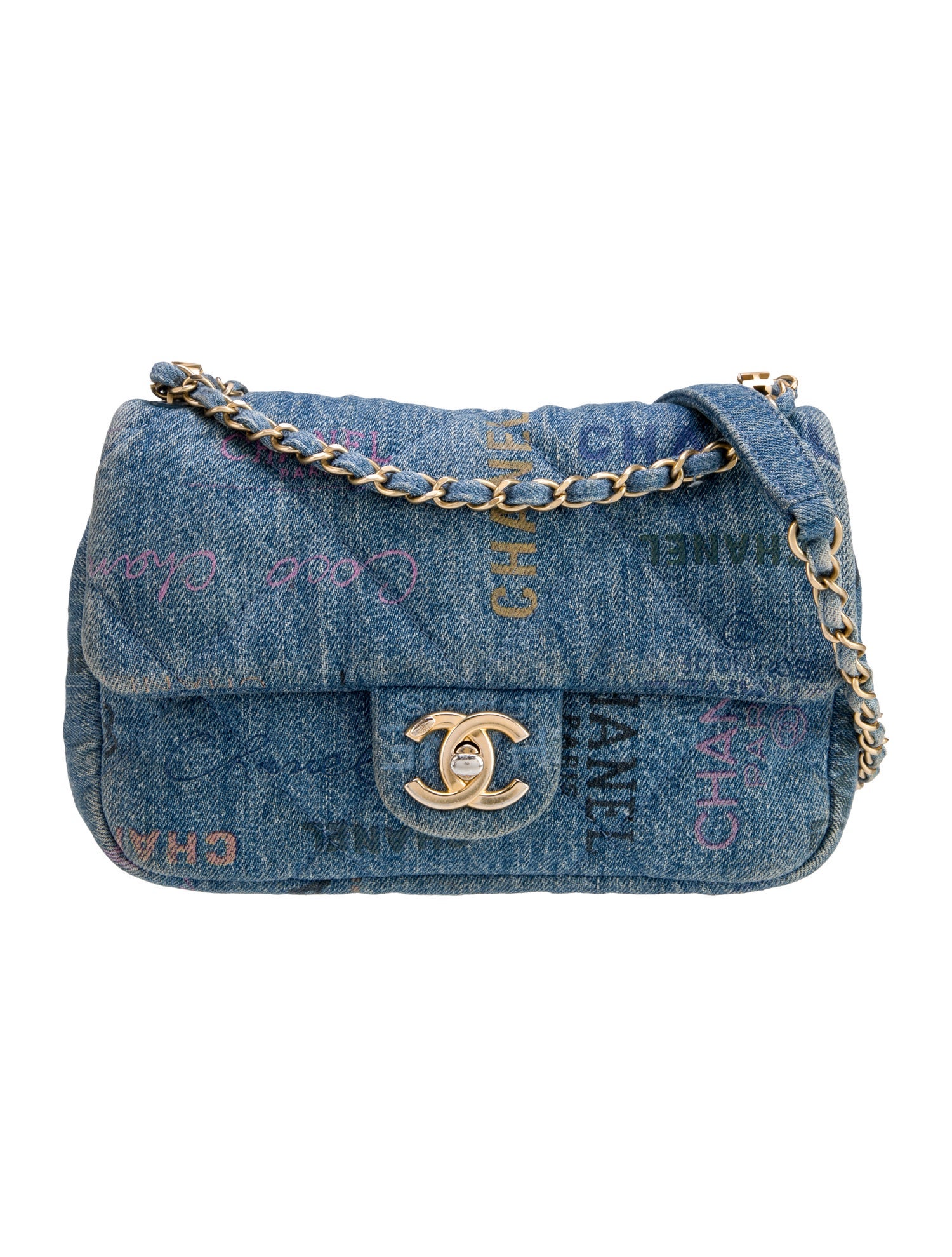 Chanel Rectangular Mini Denim Mood Flap Bag