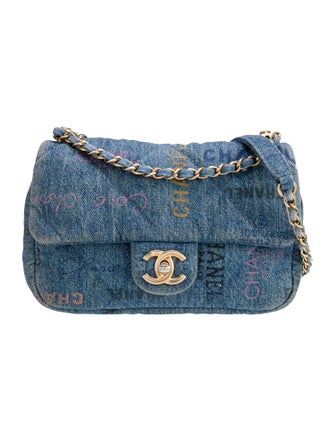 Chanel Rectangular Mini Denim Mood Flap Bag