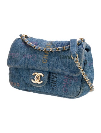 Chanel Rectangular Mini Denim Mood Flap Bag