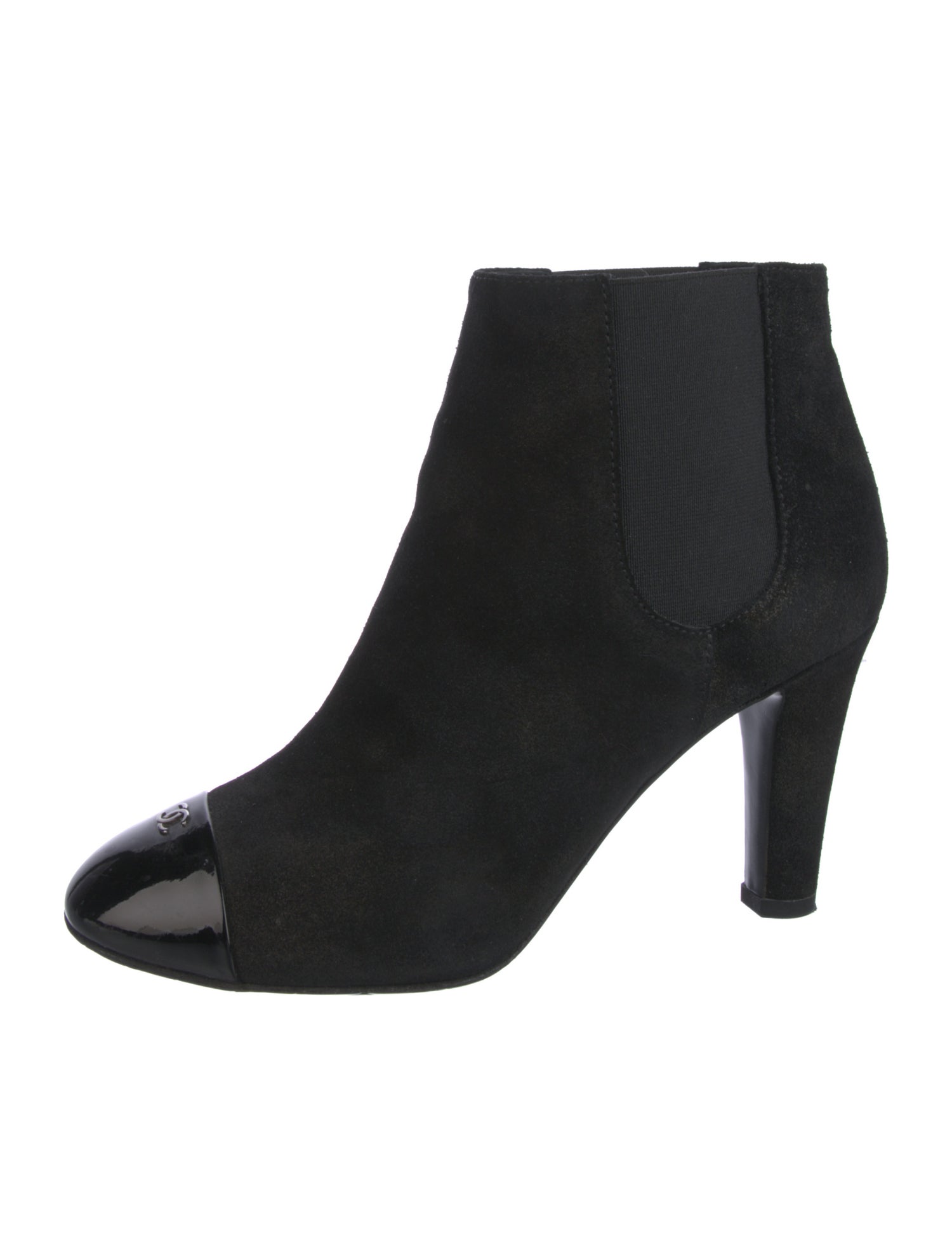 Chanel Interlocking CC Logo Chelsea Boots