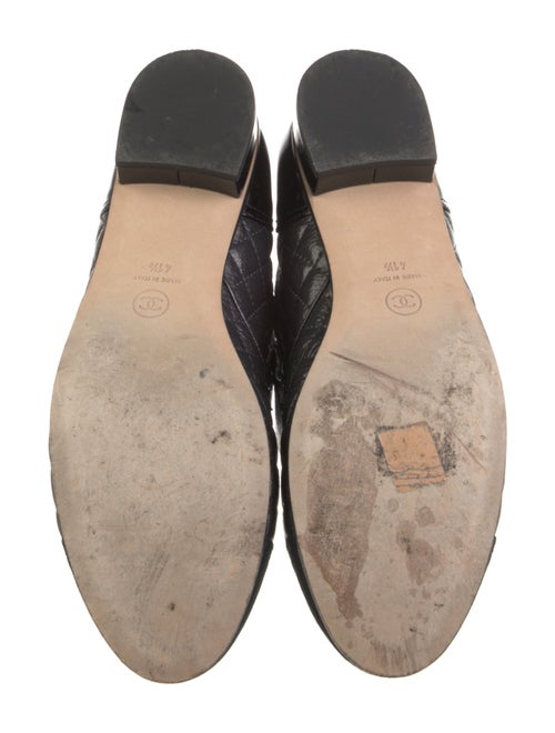 Chanel Interlocking CC Logo Leather Combat Boots