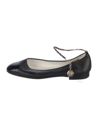 Chanel 2022 Interlocking CC Logo Ballet Flats