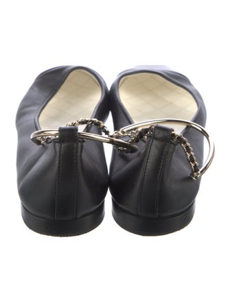 Chanel 2022 Interlocking CC Logo Ballet Flats