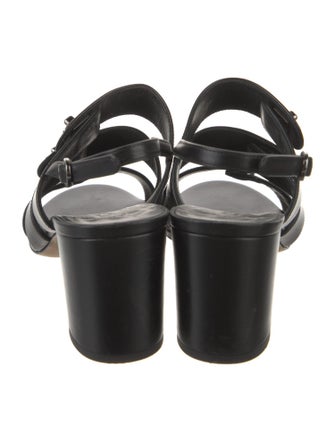 Chanel 2017 Interlocking CC Logo Slingback Sandals