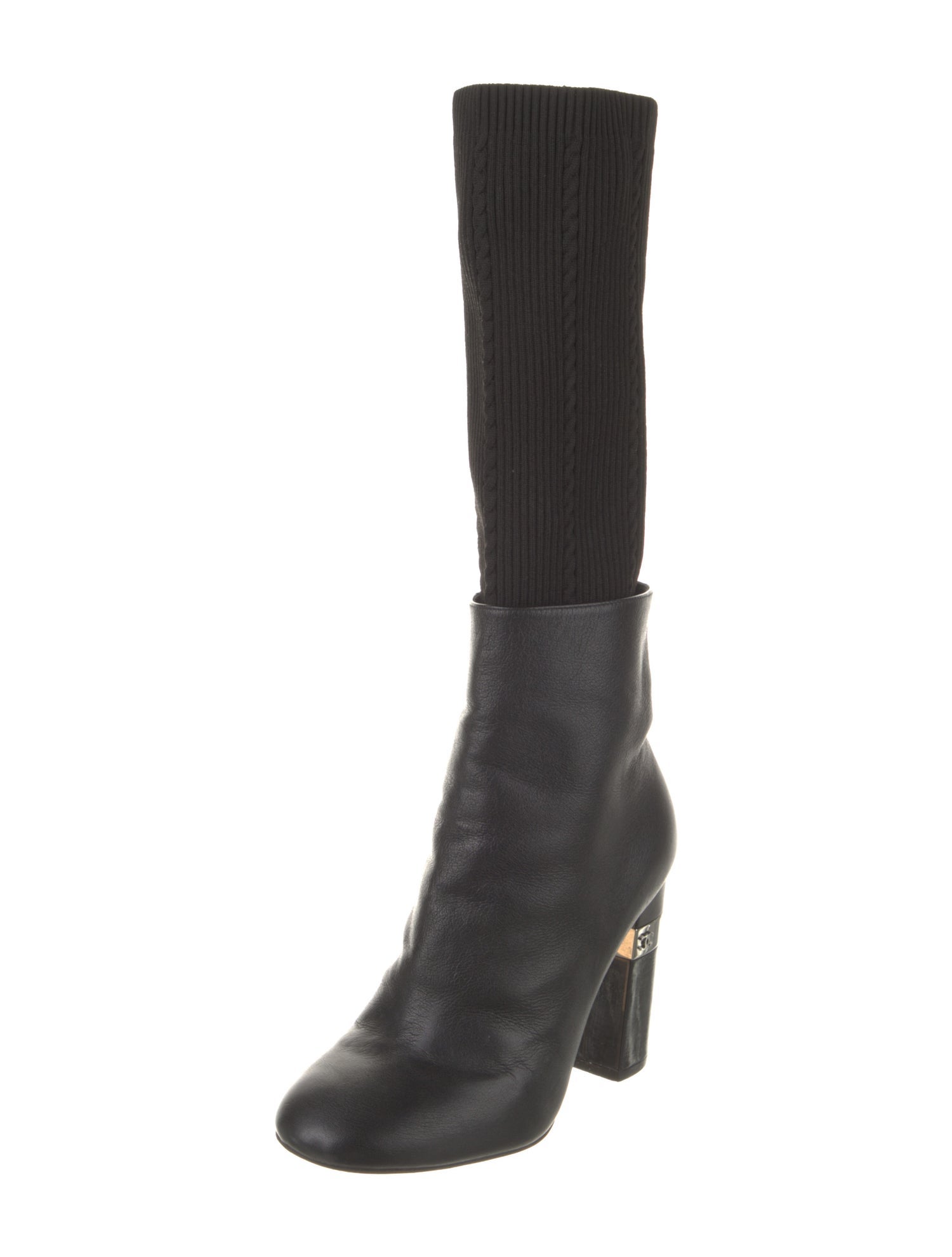 Chanel 2016 Interlocking CC Logo Sock Boots