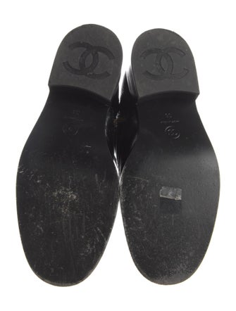 Chanel Interlocking CC Logo Lambskin Combat Boots