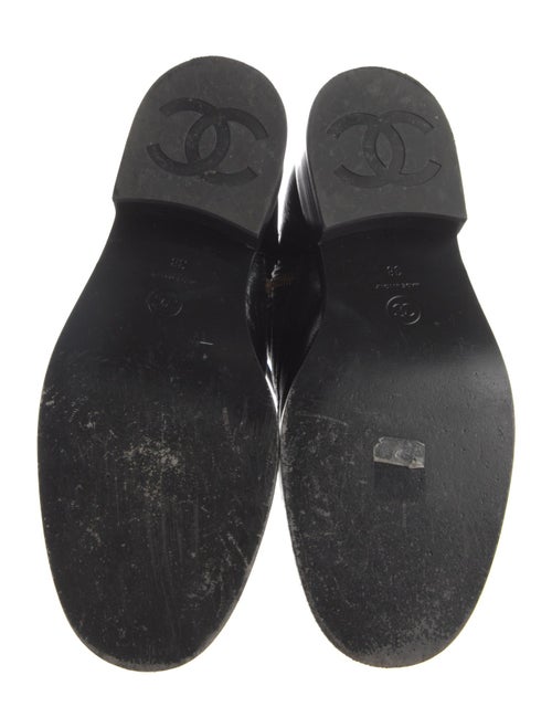 Chanel Interlocking CC Logo Lambskin Combat Boots