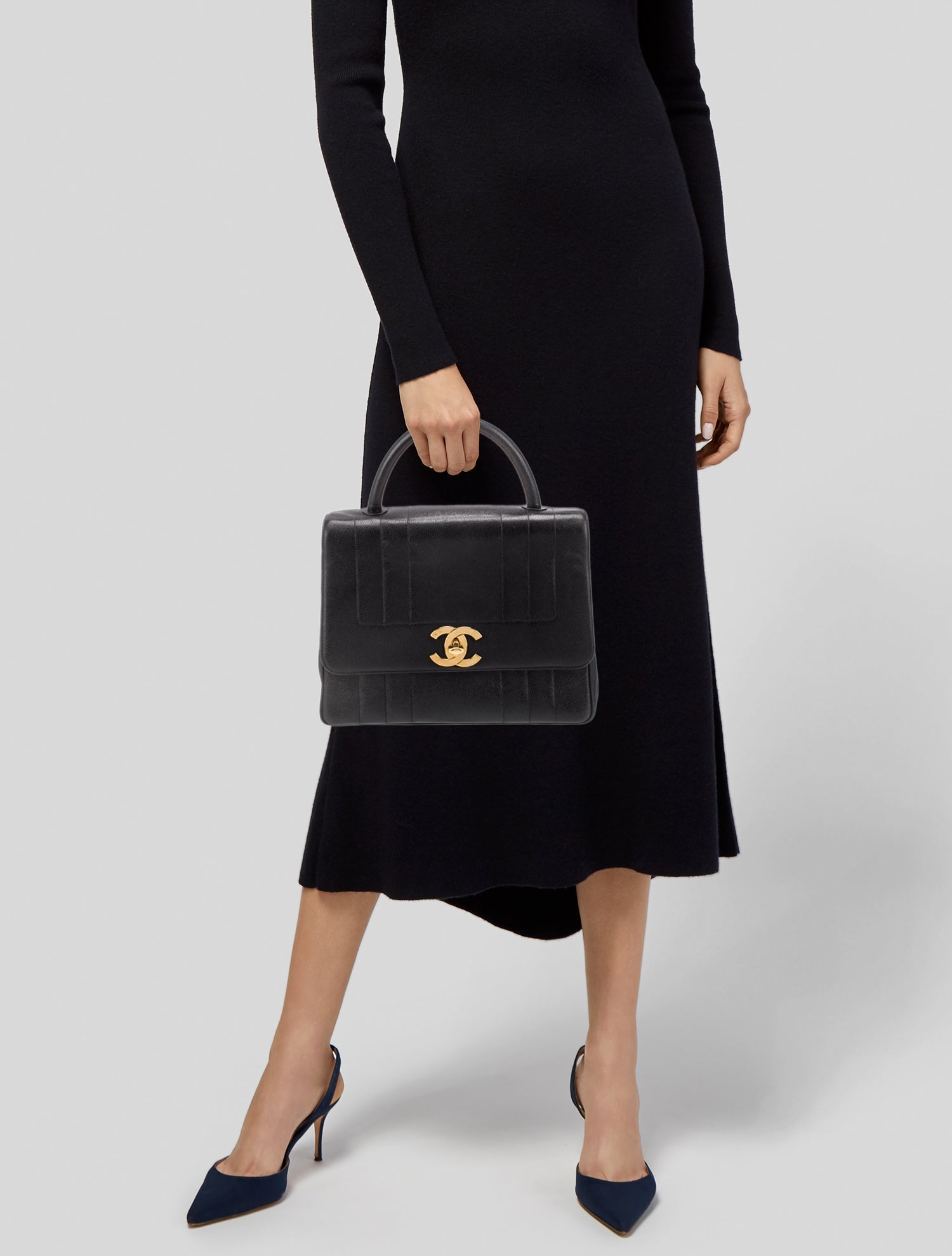 Chanel Vertical Quilt Kelly Bag