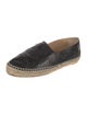 Chanel Interlocking CC Logo Leather Espadrilles
