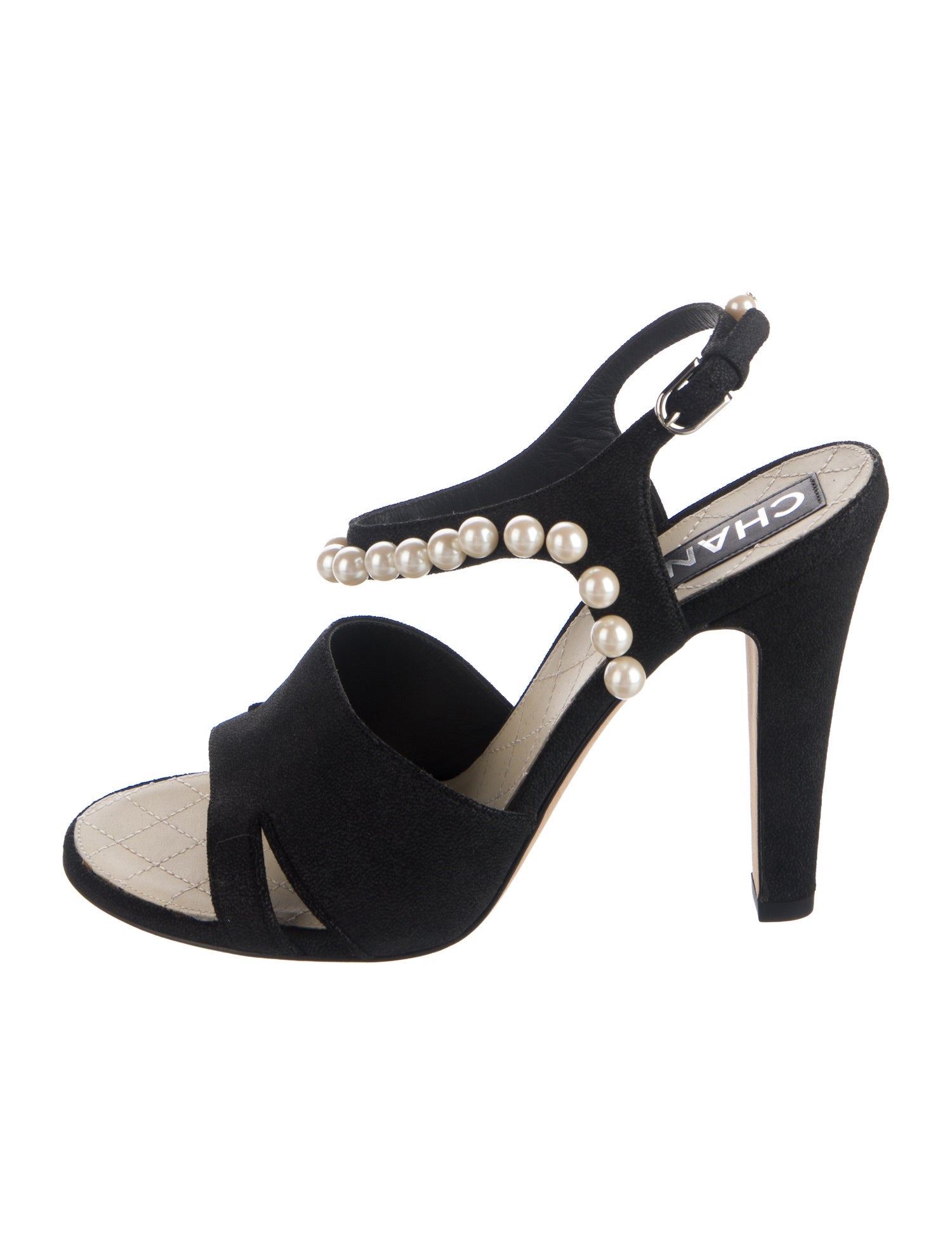 Chanel 2014 Interlocking CC Logo Slingback Sandals