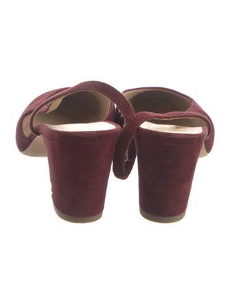 Chanel Interlocking CC Logo Suede Slingback Pumps