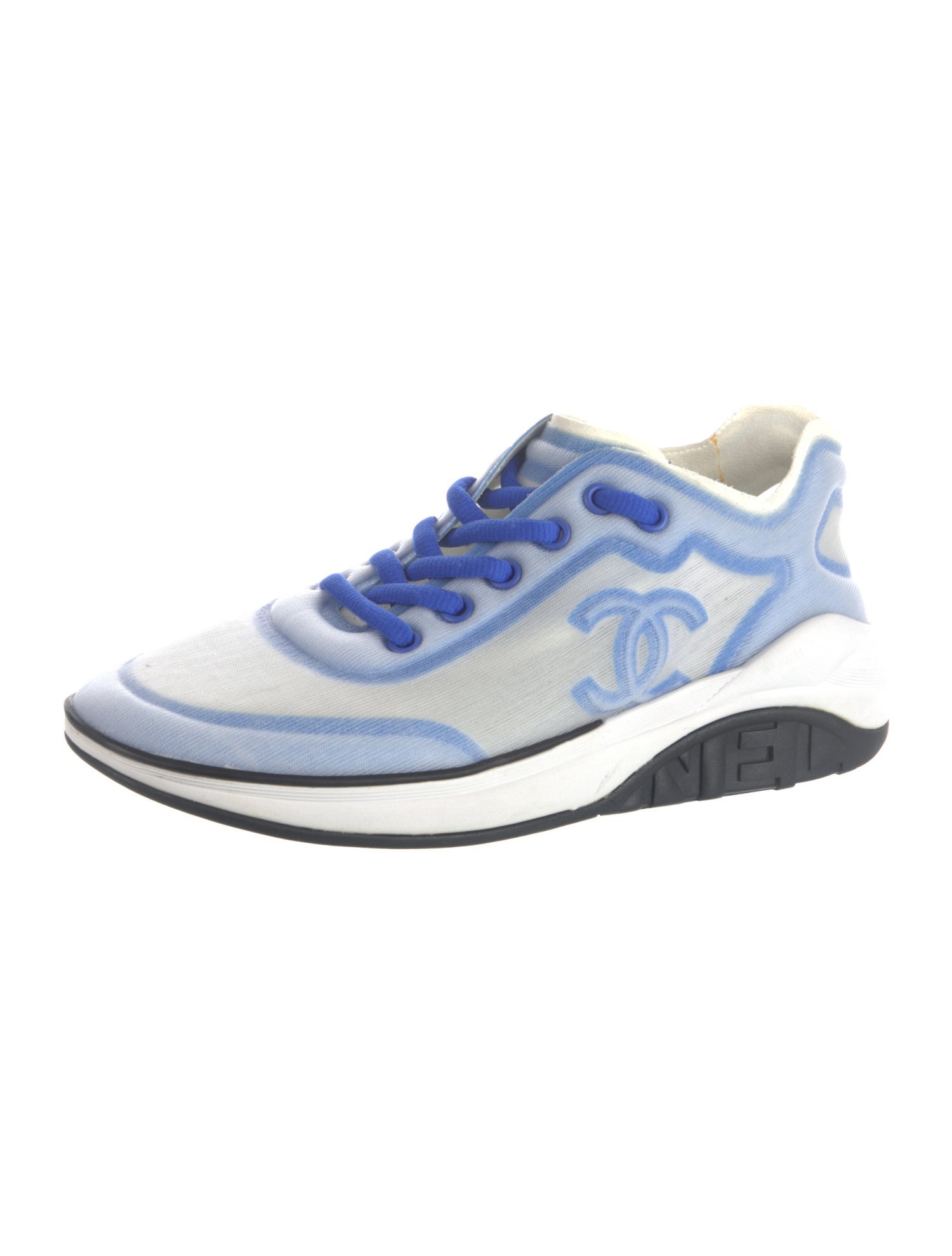 Chanel Interlocking CC Logo Mesh Sneakers