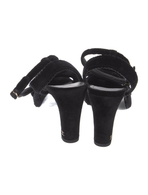 Chanel 2024 Interlocking CC Logo Slingback Sandals