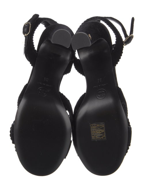 Chanel 2024 Interlocking CC Logo Slingback Sandals