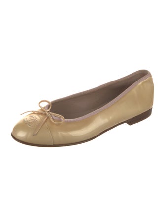 Chanel 2009 Interlocking CC Logo Ballet Flats