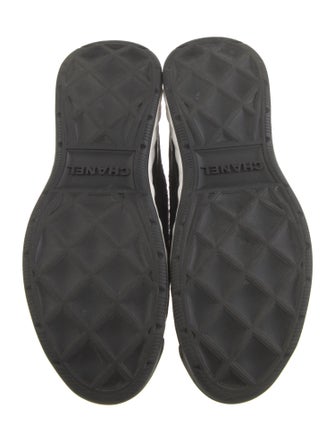 Chanel Interlocking CC Logo Wool Sneakers