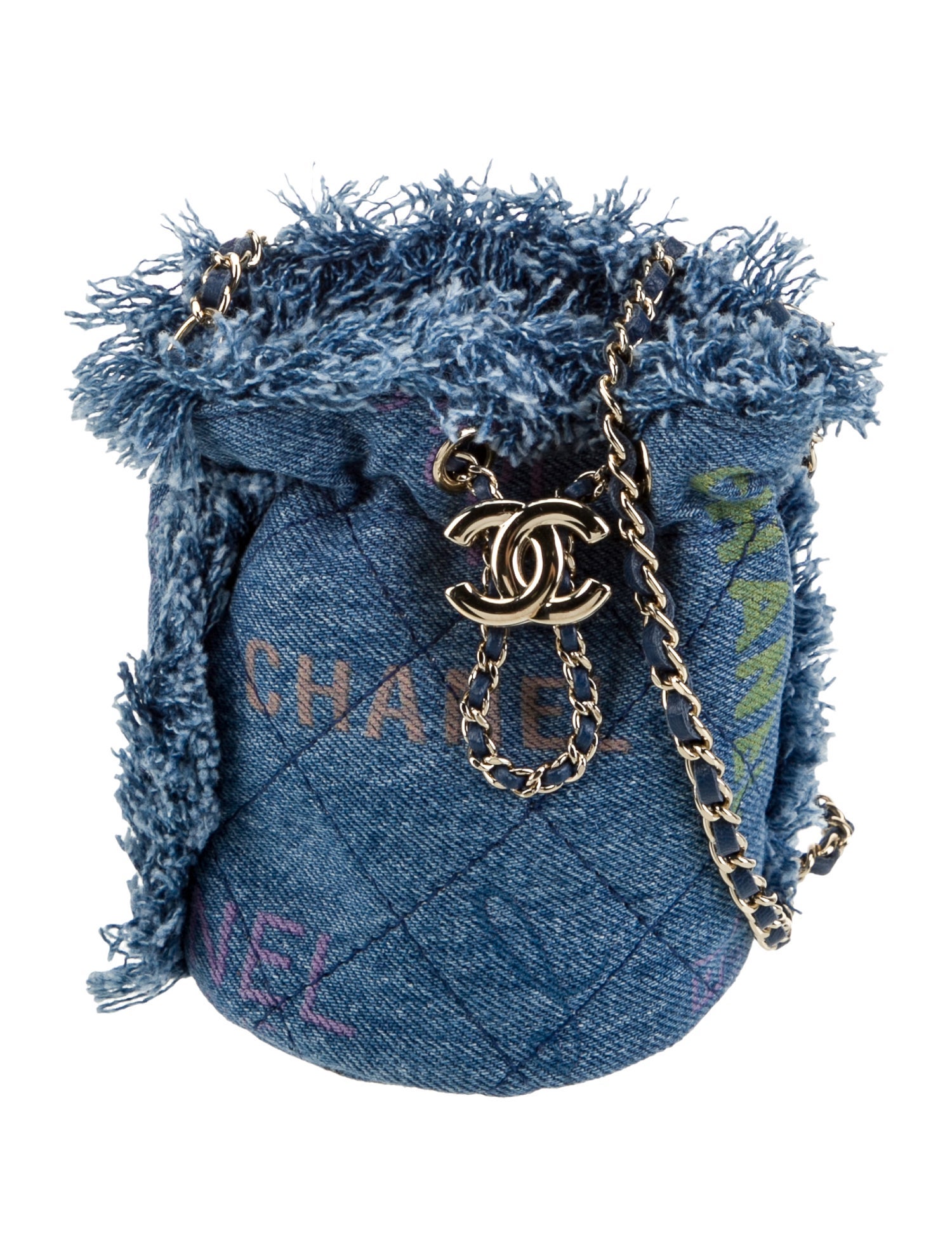 Chanel Mini Denim Mood Bucket Bag