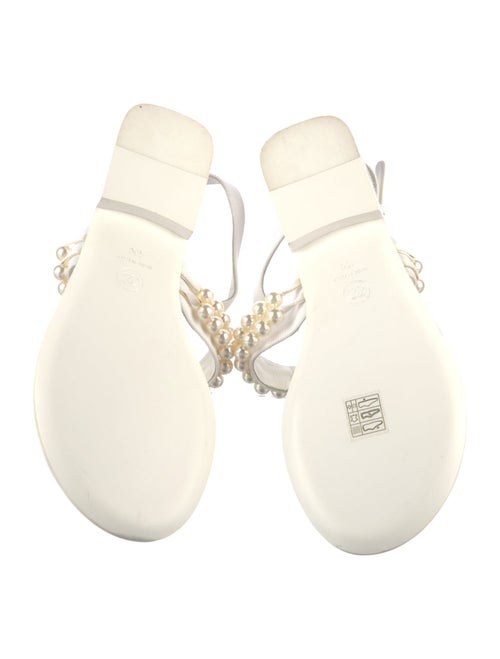 Chanel Interlocking CC Logo T-Strap Sandals