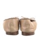 Chanel Interlocking CC Logo Bow Accents Ballet Flats