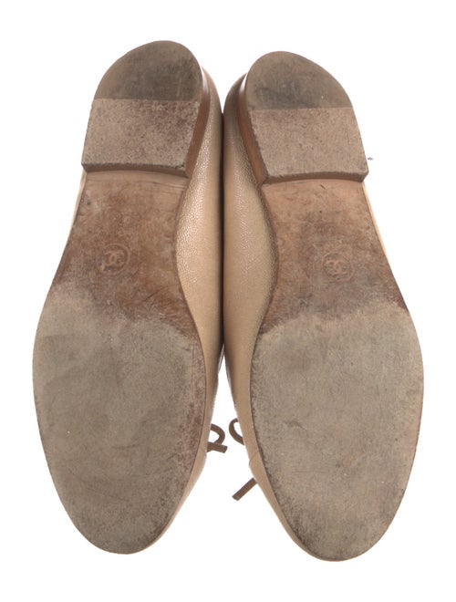 Chanel Interlocking CC Logo Bow Accents Ballet Flats