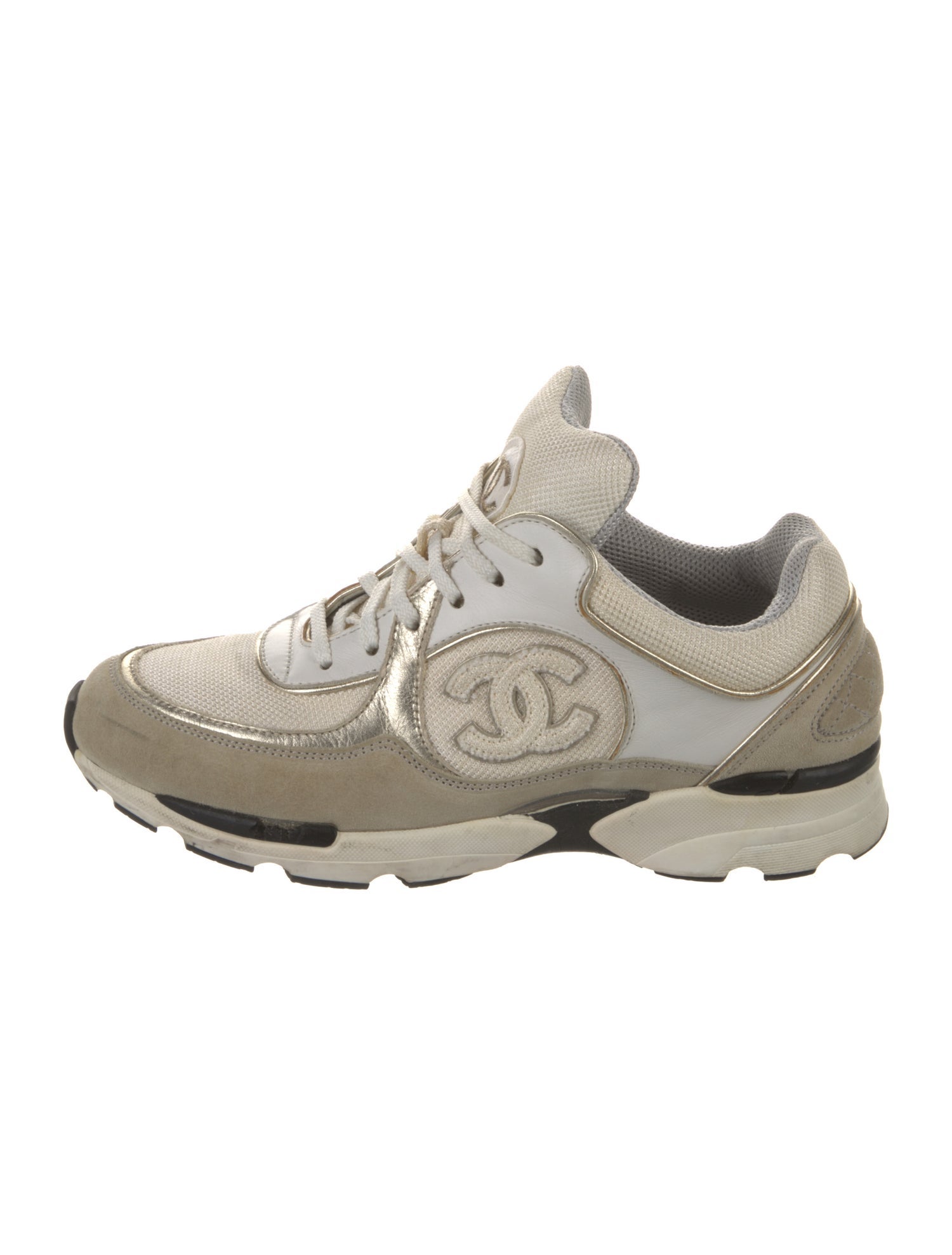 Chanel Interlocking CC Logo Mesh Sneakers