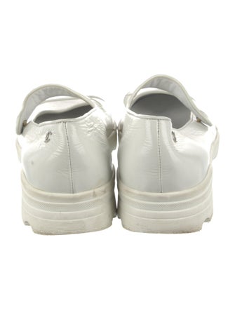 Chanel Interlocking CC Logo Patent Leather Sneakers
