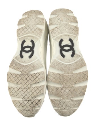 Chanel Interlocking CC Logo Patent Leather Sneakers