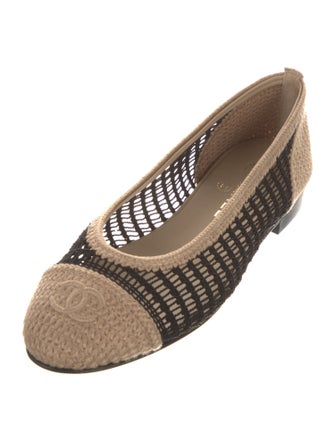 Chanel 2025 Interlocking CC Logo Ballet Flats