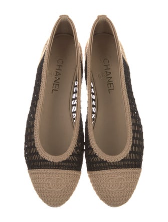 Chanel 2025 Interlocking CC Logo Ballet Flats