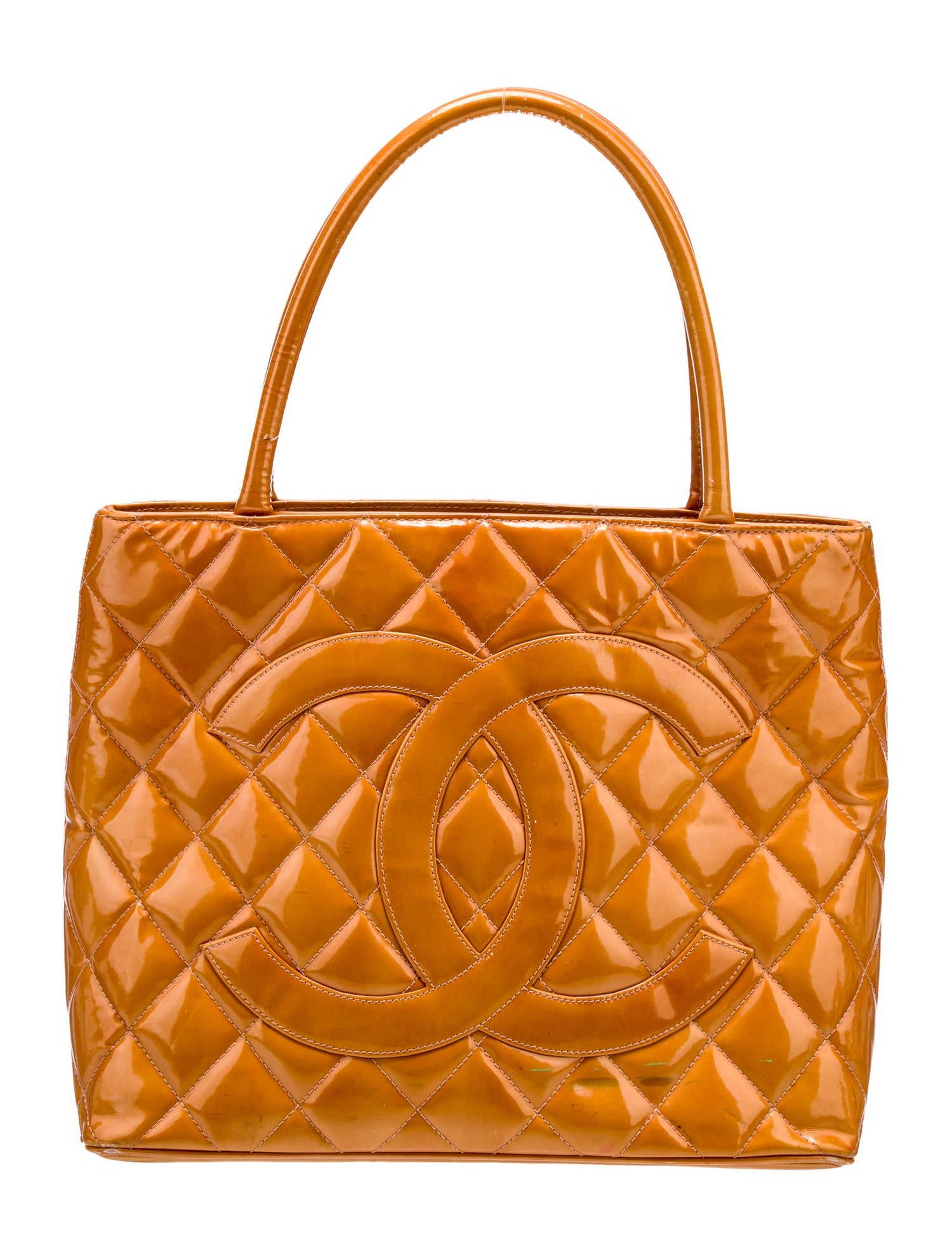 Chanel Patent Medallion Tote