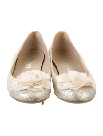 Chanel 2013 Interlocking CC Logo Ballet Flats