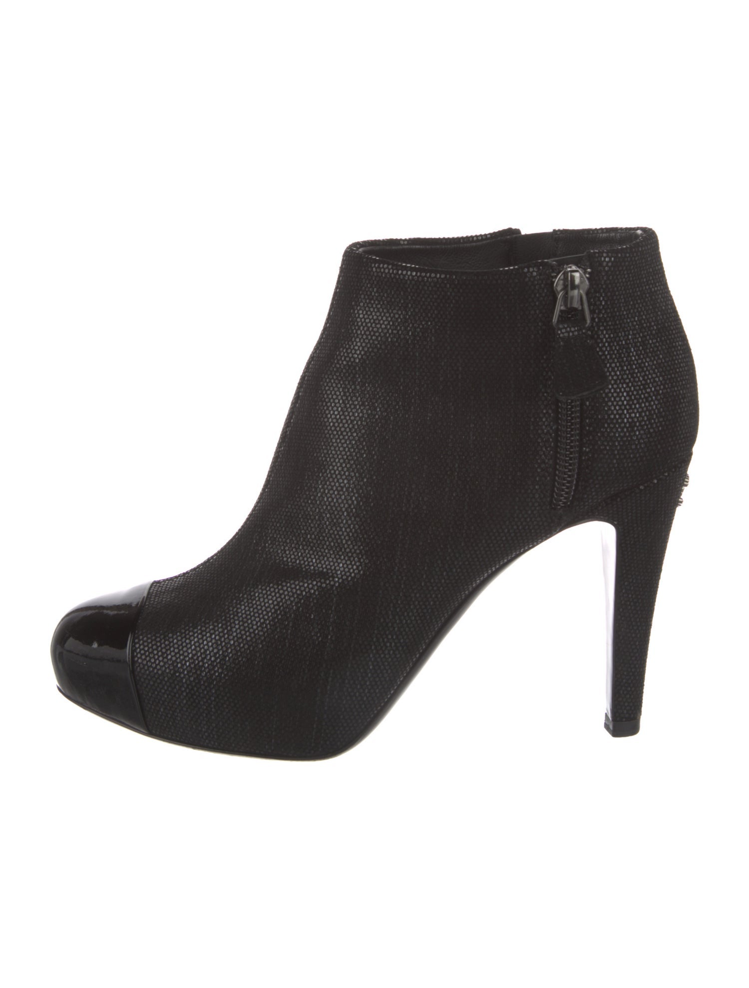 Chanel 2014 Interlocking CC Logo Boots