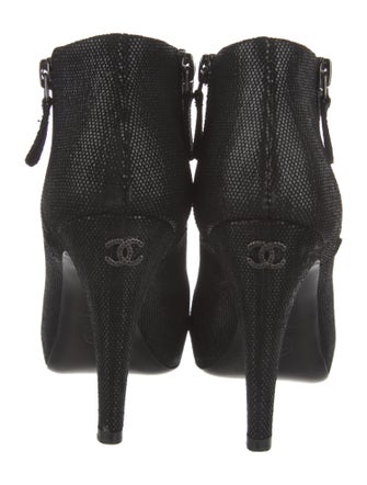Chanel 2014 Interlocking CC Logo Boots