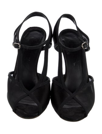 Chanel Interlocking CC Logo Mesh Sandals