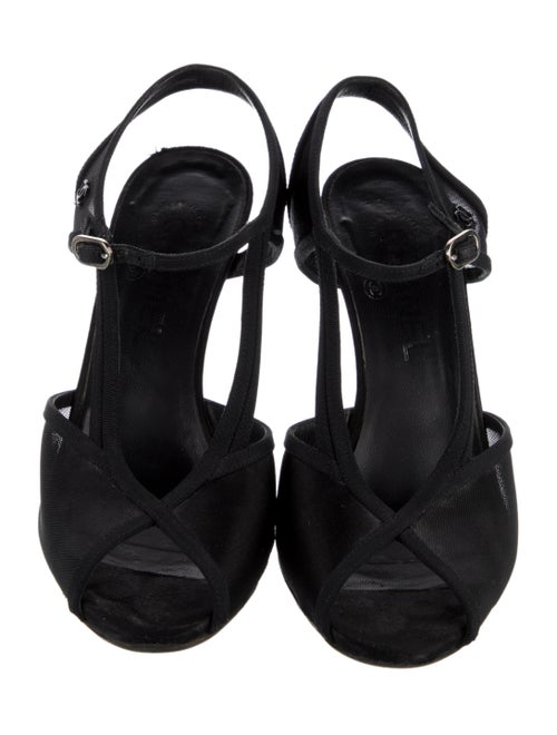Chanel Interlocking CC Logo Mesh Sandals