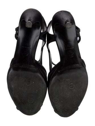 Chanel Interlocking CC Logo Mesh Sandals