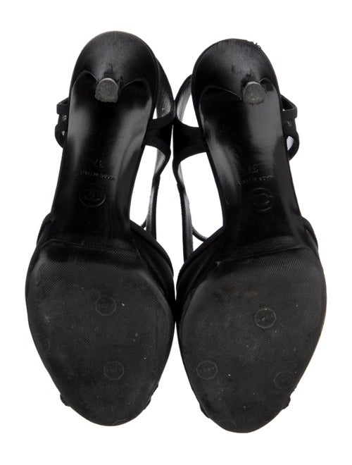 Chanel Interlocking CC Logo Mesh Sandals