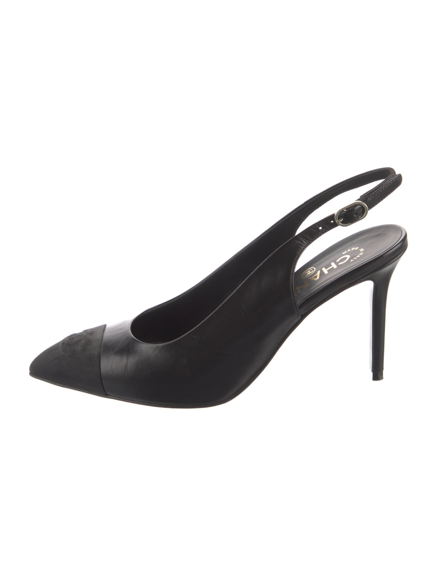 Chanel 2024 Interlocking CC Logo Slingback Pumps