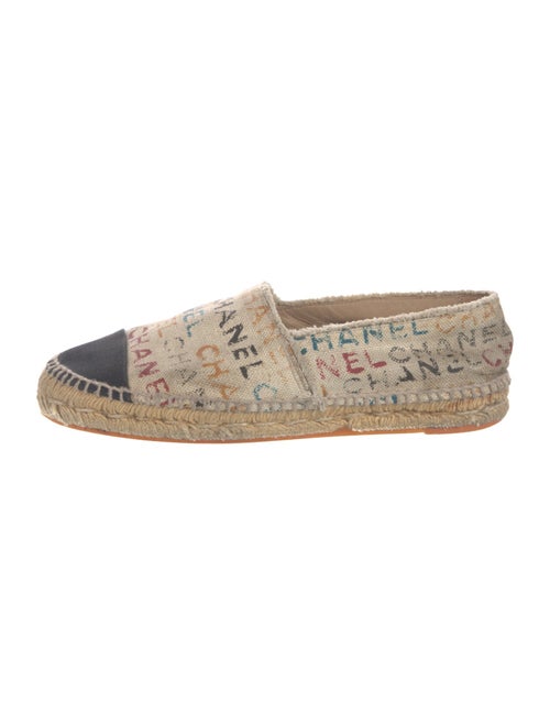 Chanel Graffiti Print Canvas Espadrilles