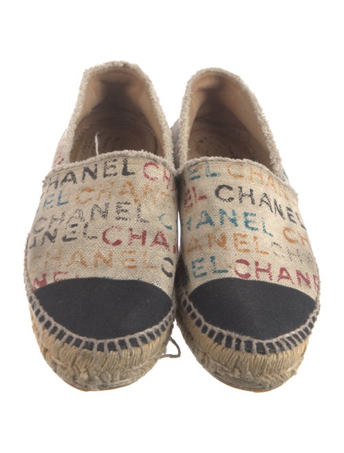 Chanel Graffiti Print Canvas Espadrilles