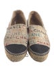 Chanel Graffiti Print Canvas Espadrilles