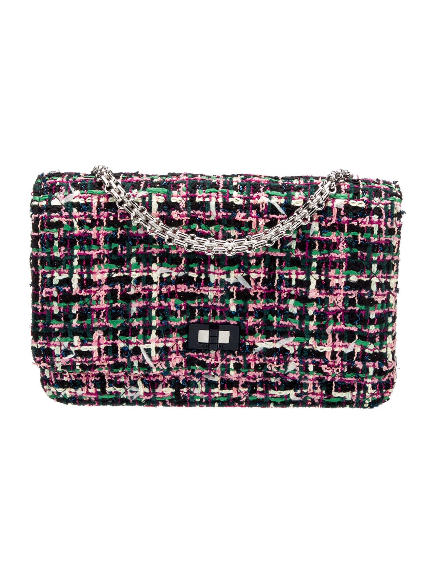 Chanel Tweed Reissue Wallet On Chain