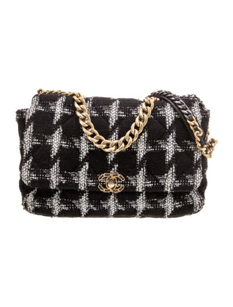 Chanel Tweed Maxi 19 Flap Bag