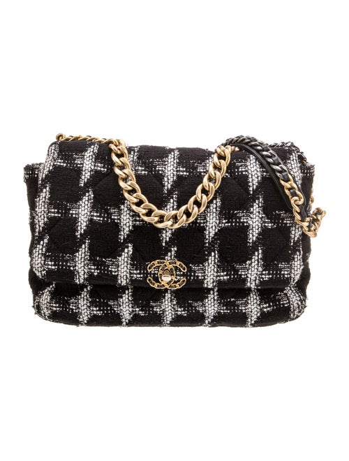 Chanel Tweed Maxi 19 Flap Bag