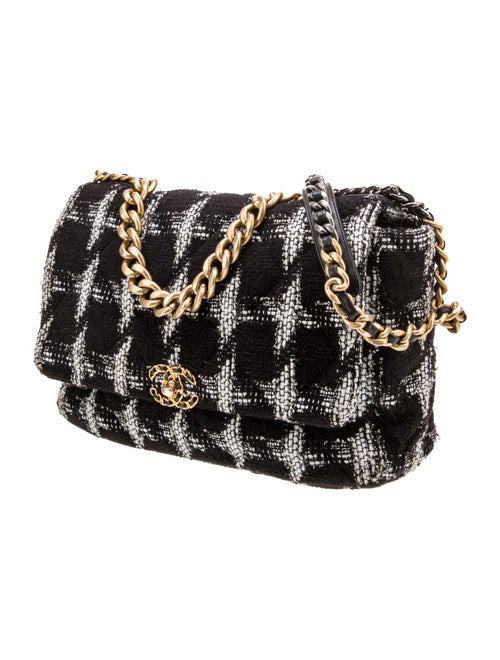 Chanel Tweed Maxi 19 Flap Bag