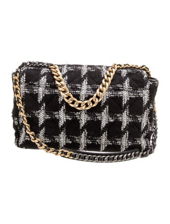 Chanel Tweed Maxi 19 Flap Bag